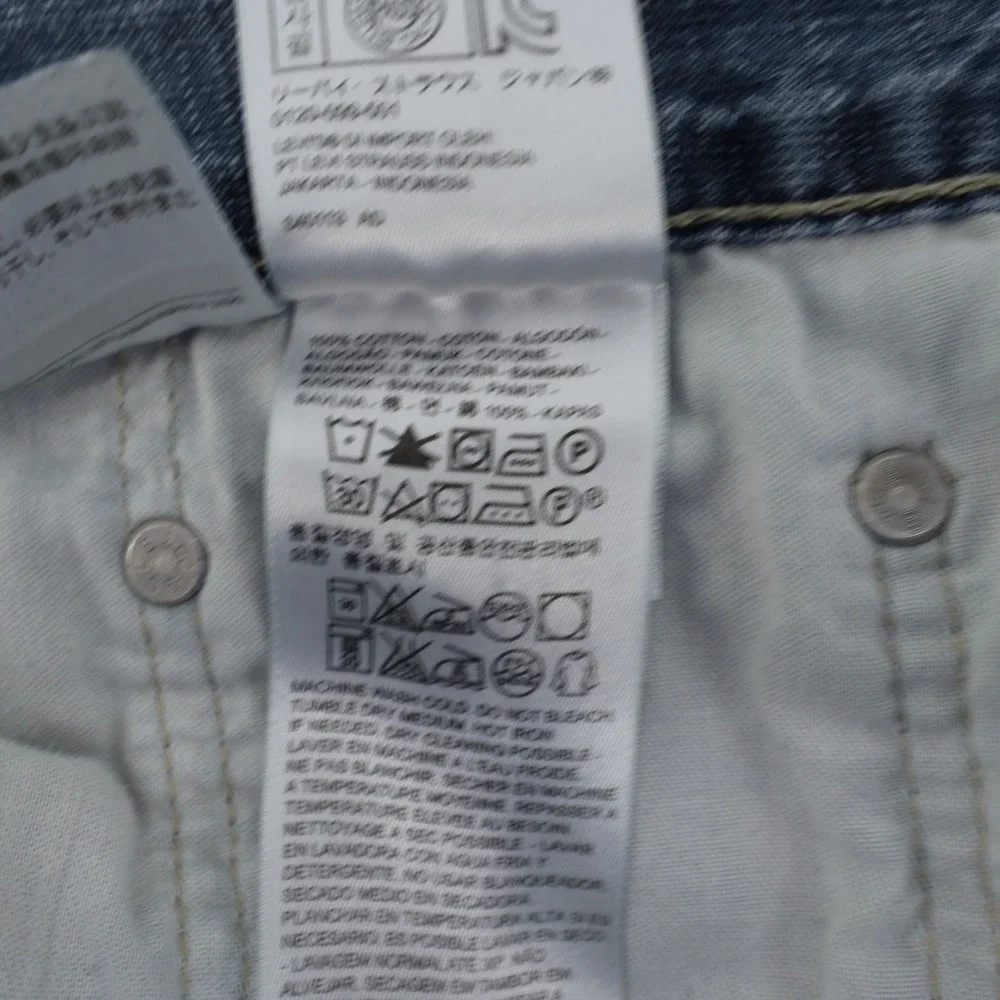 Levi Strauss 569 Loose Fit Mens Jeans Blue Wash Size 38x32 -‎ Flaws